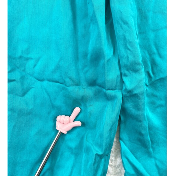 Lululemon Teal Tencel Lyocell Wide Leg Cropped Pants Women's Size 6 Relaxed - Picture 10 of 12